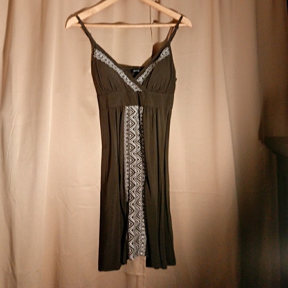 Olive Mini Dress by Apt 9, spaghetti straps - Picture 2 of 5